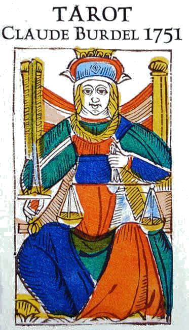 TAROT by CLAUDE BURDEL  Fribourg 1751, Switzerland